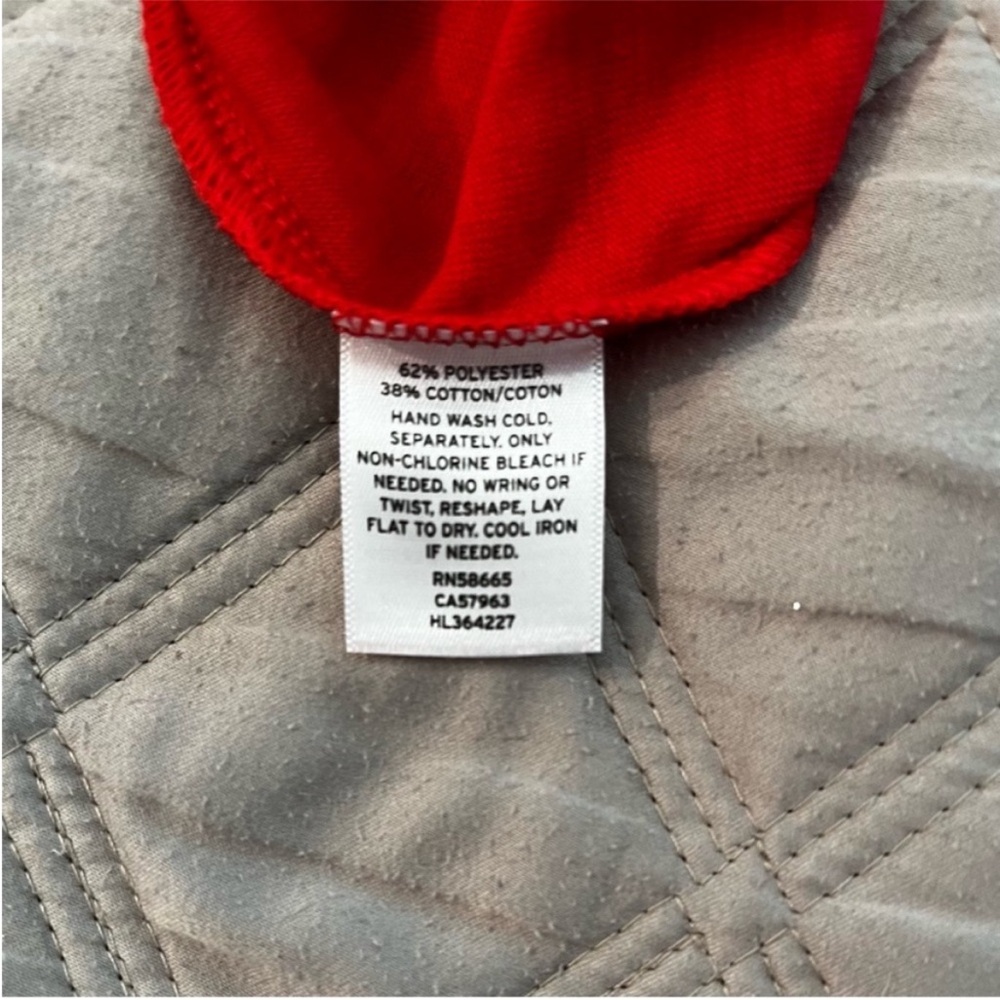 Nordstrom Red Faux Wrap Cotton Dress - Size Medium - Picture 6 of 6